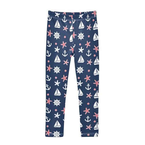 Girls' Leggings Anchors Blue Sea Kids Yoga Tights Pants 1 Pack 20861912