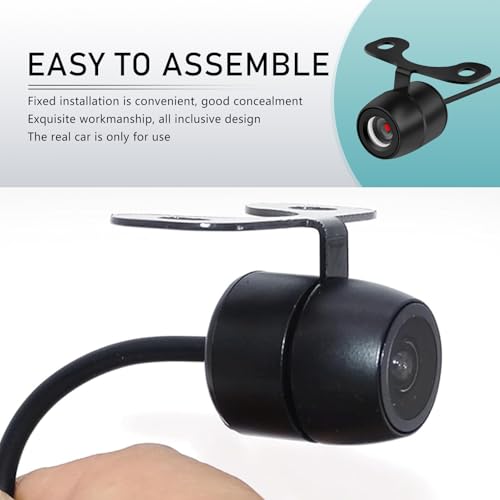 Image of 1 PC Car HD Rearview Camera Kit, 170 Wide-Angle Butterfly IP68 Waterproof Anti-Vibration Camera + Video Cable + Power Cable + Two Mounting Screws, Modification Accessories, for Cars (Black)