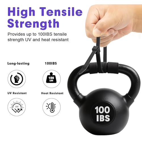 Zip Ties, RAZCC 1200pcs Black Cable Zip Ties 8 Inch, Heavy Duty Plastic Wire Ties with 100lb Tensile Strength, Self-Locking Black Nylon Tie Wraps for Indoor and Outdoor by RAZCC - Used condition - Image 3