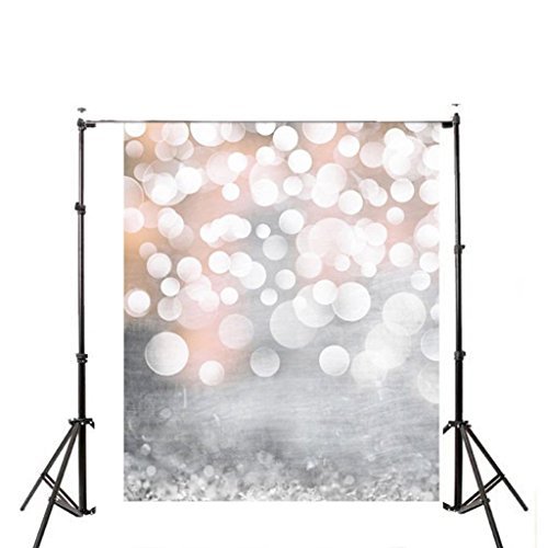 DODOING 3.2x5ft Christmas Theme Photo Backdrop Printed Photography Backgrounds Fantasy Glitter Hazy Bubble Studio Backdrop
