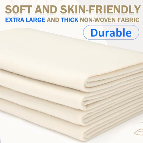 Image of XSEINO Ivory Large Felt Fabric 36 inch X 36 inch(1 Square Yard), 1.4 mm Thick Soft Felt Fabric Sheet for Crafts, White Series Colors Soft Nonwoven Fabric, Fit for Decoration, Sewing, DIY Crafts