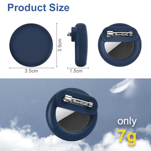 AXFEE 4PCS Hidden Air-Tag Case for Kids Air-tag Holder with Safety Pins, Anti-Removal Air-tags Sicoilne case - Image 2