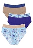 Comfort Choice Plus Size Full Coverage Stretch Cotton Color Block Brief 3-Pack