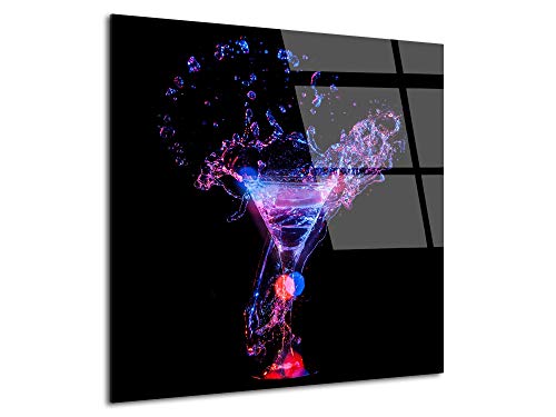 DECLINA – Tableau Mural Beauty cocktail – Décoration Murale Cuisine Ambiance Gourmande – Impression HD Sur Verre Acrylique – Fabriqué En France
