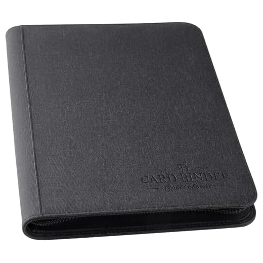 Foalgo Trading Card Binder, Card Collection Binder Album Folder with 540 Side Loading Pockets, 9 Pocket Trading Card Album Folder for TGC,MTG, Baseball Cards, Yugioh ( Black )