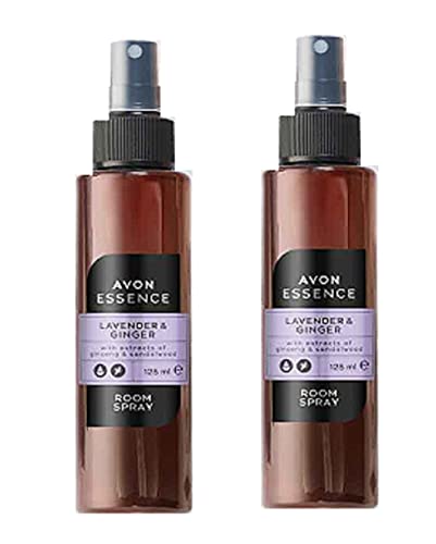 Pack of 2 Avon Essence Lavender and Ginger Room Spray 125ml = 250ml