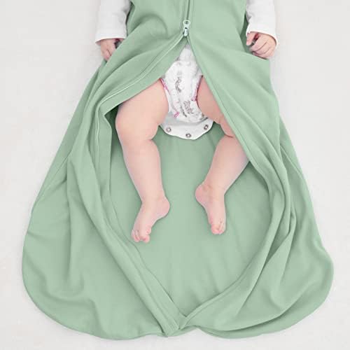 Yoofoss Baby Sleep Sack 0-6 Months 100% Cotton Baby Wearable Blanket 2-Way Zipper TOG 0.5 Baby Sleeping Bag, Breathable Lightweight Toddler Sleep Sacks for Babies (Small) — view 5