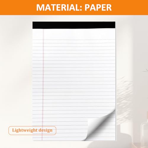 Bloc-notes 8,5 pouces blanc à feuilles détachables pour la maison