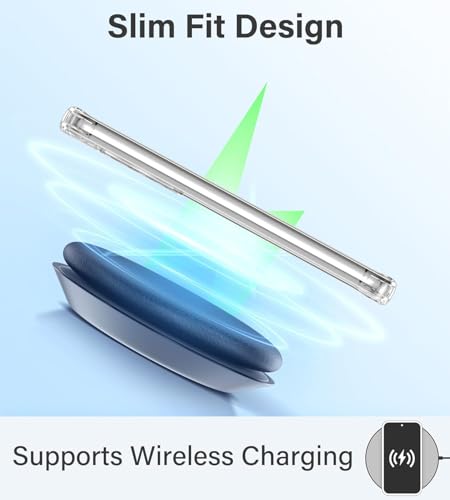 Image of REALCASE Silicone Samsung S25 Edge 5G Back Cover Case, Scratch Resistant Protective Crystal Clear Transparent Shock Proof Bumper Back Cover Case for Samsung Galaxy S25 Edge 5G