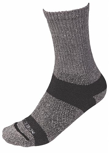 Incrediwear Trek Socks – Athletic Socks and Crew Socks for Men and Women (Grey, Small)