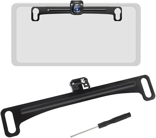 Soporte universal para placa de matrícula de cámara de respaldo,Kit de montaje de cámara de visión trasera de Dash Cam,Soporte de cámara de
