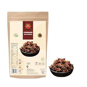 Sternanis (50 g / 1.76 oz) | Anissamen | Badiyan | Ganze Samen | Premiumqualität | Natürlich | Vegan | Nicht Gentechnisch Verändert | Keine Zusatzstoffe | Keine Konservierungsstoffe