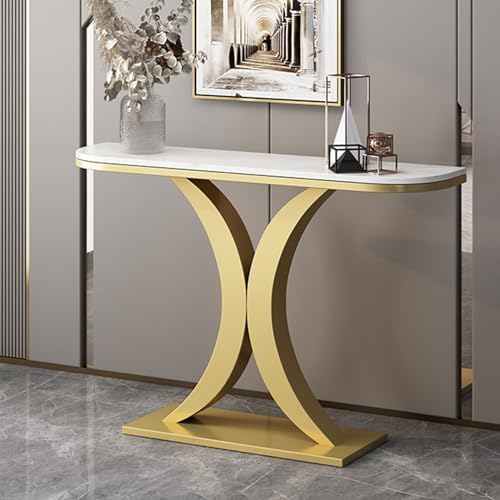 Stylish Black Console Table with Storage, 120cm Entryway & Living Room Accent Table, Modern Hallway Decor, Versatile Sofa Table for Foyer & Entryway Furniture