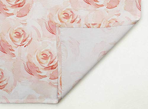 Linge de table lavable basique quotidien S4Sassy en coton rose floral x6 - 6