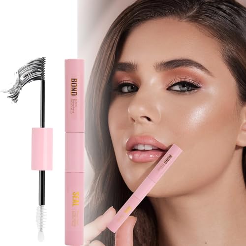 TMZELOA Wimpern Extensions Bond und Seal Lash Glue, Schwarzer Wimpernbüschelkleber 2 in 1 mit 7 Tage Halt, wasserfester Lash Glue für DIY Wimpern Extensions, Wimpernbüschel und Wimpernstreifen