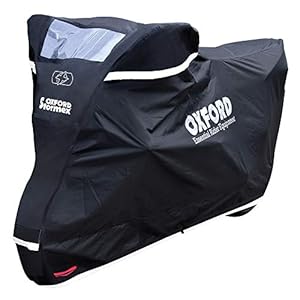 OXFORD PRODUCTS CV332 Oxford Stormex Outdoor Waterproof Motorcycle Cover, Black, Large