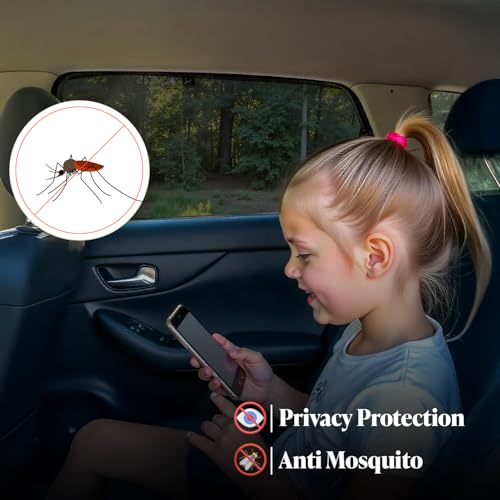 Image of Autofact Car Sunshades for Skoda Laura, UV Protection, Useful Car Accessories, Custom fit Sun Shades for Side Windows, Set of 4