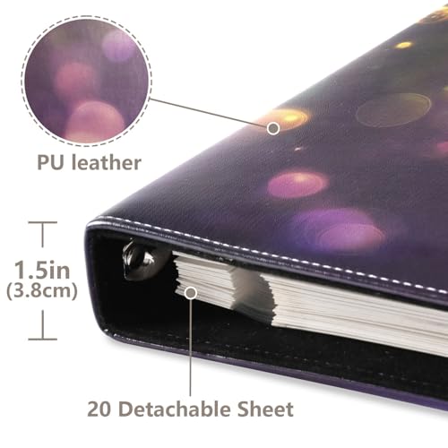 Álbum de fotos adhesivo DIY de cuero PU FLildon Scrapbook Album con 40 páginas tamaño 8x10 para recuerdos miniatura 4