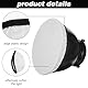 Apausvcm 4 Stück Diffusor Socke,18cm/7Inch weiches Weiße Diffusor Lampensocke,Diffusor Lampenabdeckung,Lampenschirm Reflektor,Diffusor Lampe Abdeckung,Diffusor Abdeckungstuch,für Ringlicht Blitzlicht