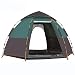 Tenda da Campeggio Familiari 5-8 Persone Grande Tenda Pop-up Automatica Tenda a Cupola Impermeabile e Anti UV Tenda Esagonale a Doppio Strato per Campeggio Pesca Esterna green,5-8 people