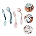 HEALSOPTHY 2sets Deep Spoon Forks for Food Teething Utensils Smooth Edges Lightweight
