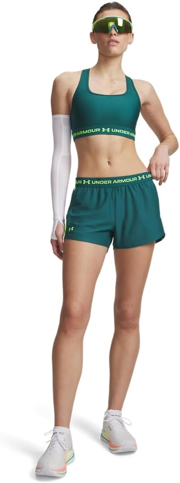 Under Armour Women's Tech Play Up Short, 3" Inseam Low Rise with Pockets