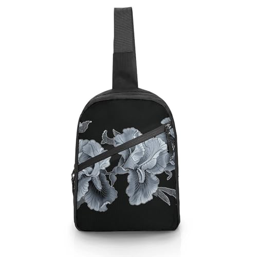 Mochila cruzada bandolera floral unisex miniatura 1