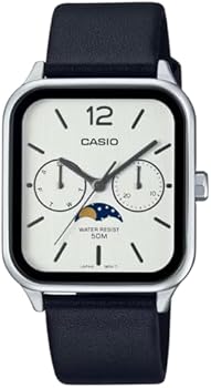 Casio Men's Watch - MTP-M305L-7AVDF White Dial, Black Band: Buy
