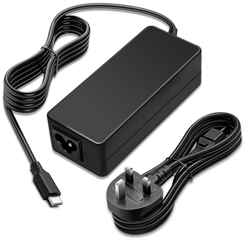 Goodovo 45W USB Type C Laptop Charger Compatible with Acer, HP, Dell, Samsung, Asus, Google, Lenovo Chromebook, Computer Power cord Adapter 20V 2.25A