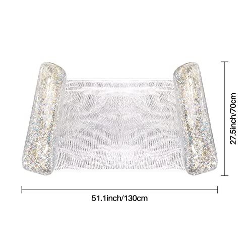 Piscina Rede Flutuante,Rede Espreguiçadeira Inflável para Piscina | Espreguiçadeira dobrável multifu