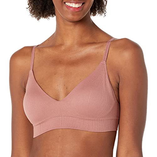 Image of Maidenform Women's M Rib Seamless Bralette, Soft Wireless Pullover Bra, Convertible Straps