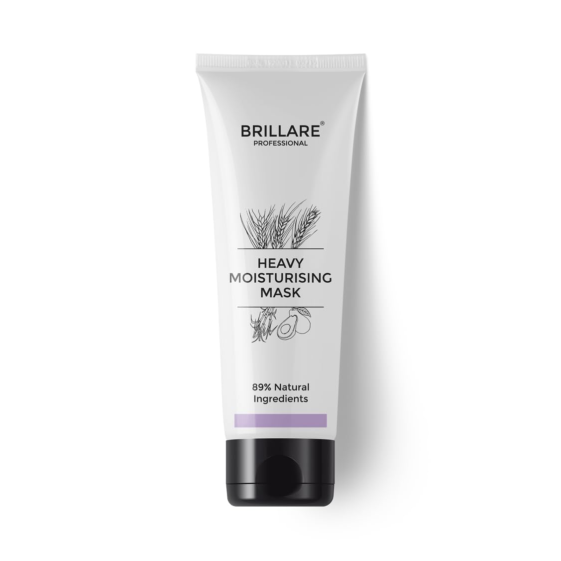 Brillare Heavy Moisturising Hair Mask For Dry, Frizzy Hair, Conditioner 125 g, Wheat Protein & Avocado Fruit