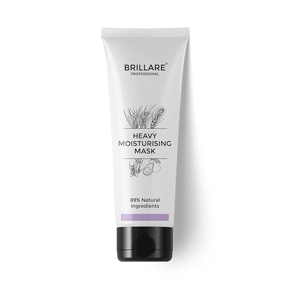 Brillare Heavy Moisturising Hair Mask For Dry, Frizzy Hair, Conditioner 125 g, Wheat Protein & Avocado Fruit