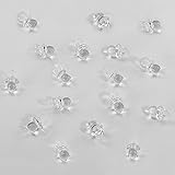 Inhalt: 100 Schnuller Babyschnuller Transparent aus Kunststoff - 2cm - 100 Stk
