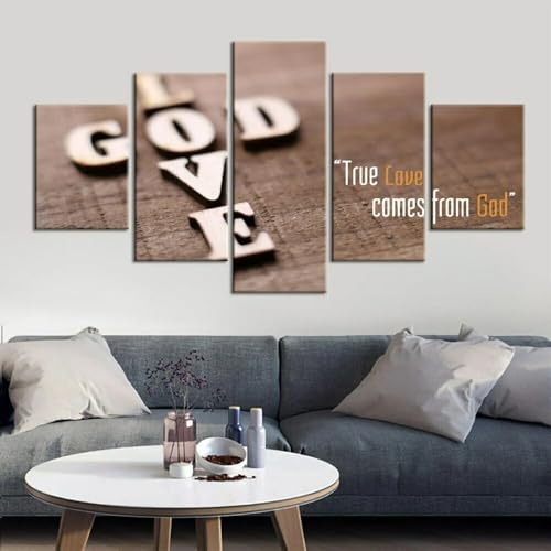 Tableau chrétien Jésus pour grand mur vide salon habillage toile avec cadre