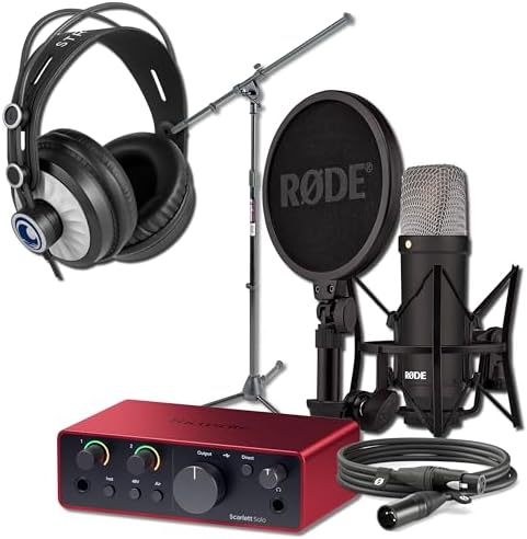 Rode NT1 Signature Series Black Recording Bundle with Focusr...