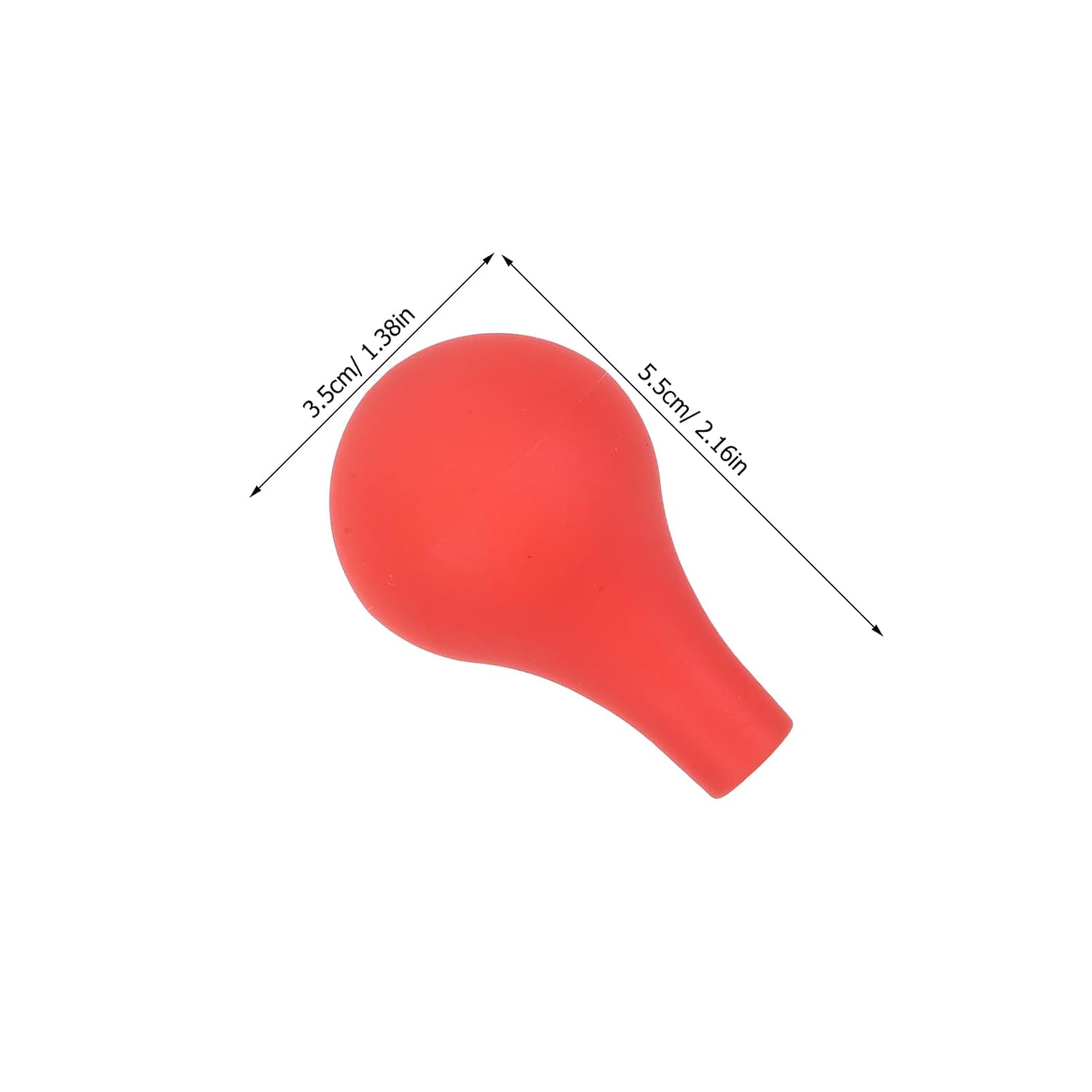 8pcs Flexible Silicone Pipette Bulbs, Non-Slip Red Ergonomic Suction Balls for 10ml Lab Pipette Fillers, and Biology Liquid Transfer Accessories