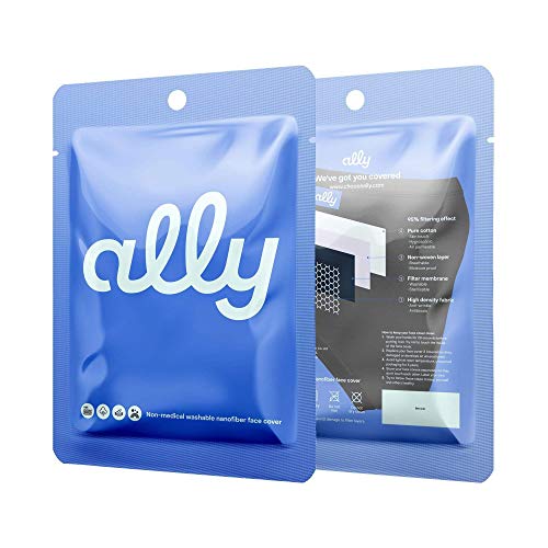 Choose Ally Face Covering - Reusable and Washable - Adults And Kids Sizes - 100% Cotton With Nanofiber Filter - Adults, Blush Pink - Image 2