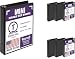 Samsill 3 Ring Mini Storage Binders, 1 Inch Round Ring, Junior Size - 5.5 x 8.5 Inch, Black, 6 Pack
