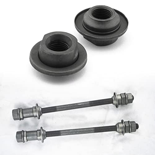 Dghaop 4Pcs Bike Bicycle Front/Rear Axle Nuts Hub Nuts Mountain Bike Axle Nut (8Mm Front Axle Nut) #TOP3