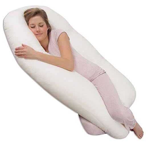 Leachco Back 'N Belly Pregnancy/Maternity Contoured Body Pillow, Ivory
