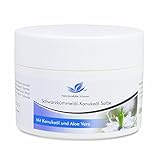 Naturprodukte Schwarz – Schwarzkümmelöl Kanuka Salbe mit Aloe Vera – Creme bei Neurodermitis, gegen trockene Haut und Juckreiz, Intensivpflege ohne Alkohol, 100ml