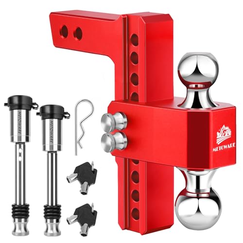 METOWARE Adjustable Trailer Hitch - Aluminum Tow H