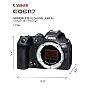Canon EOS R7 Mirrorless Camera (Body Only), Hybrid Camera, 32.5 Megapixel (APS-C) CMOS Sensor, 4K Video, for Sports, Action, Content Creators, Vlogging Camera, Black