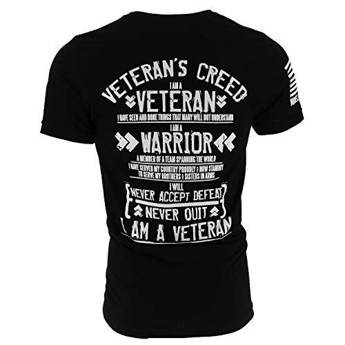 Nine Line Veteran's Creed Men's T-Shirt, Color Black, Size M
