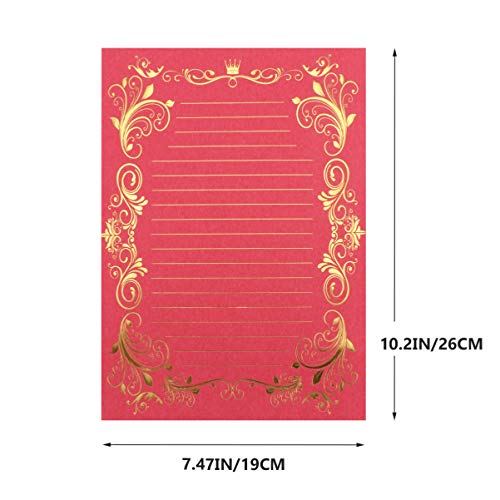 Toyvian 4 Conjuntos Papelaria Papel De Carta Decorativo Conjunto Vintage Para Escrever Cartas Letras