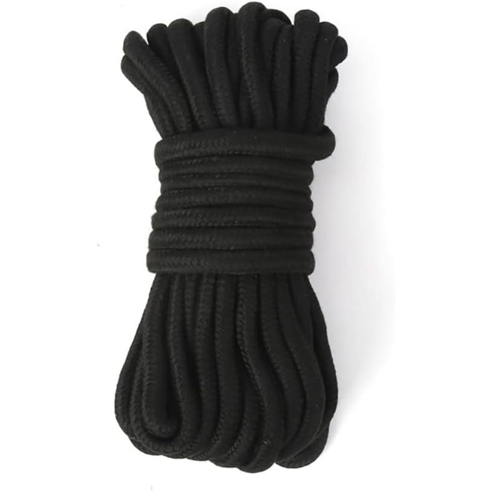 Deluxe Magicians Rope - 30ft (10M) Magic Tricks 6 Colors Available Colorful Soft Rope Magia Magician Accessories Stage Illusions Gimmicks Props (Red) (Black)