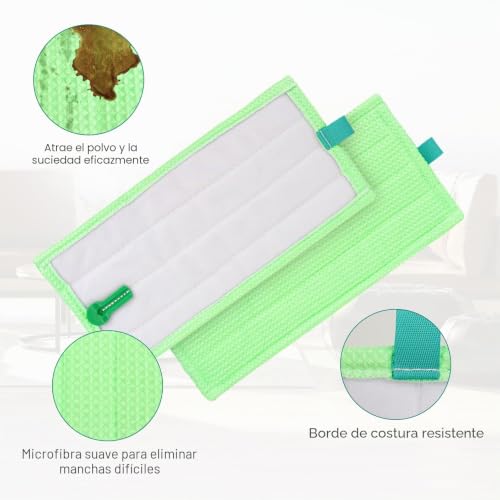 Miniatura 4 de 5 Unidades De Almohadillas De Microfibra Compatibles Con Vorwerk Suelo Duro Mf600 Sp600 Spb100 Sp7 Paño De Limpieza De Repuesto Para Vorwerk Tiger Kobold, Lavable Y Reutilizable