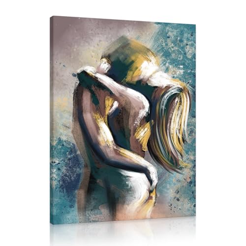 Yatsen Bridge Intimate Lovers Hug Canvas Wall Art, Romantic Man
