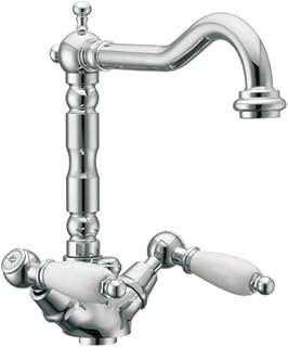 Monoforo lavabo con bocca antica armony classic cromo